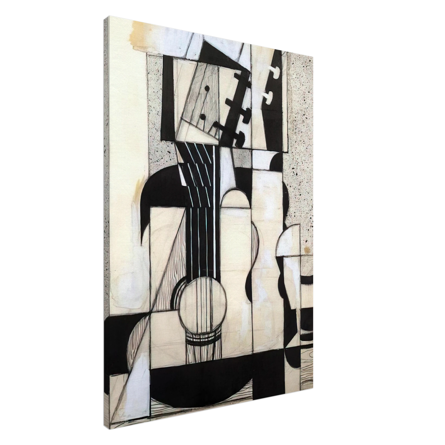 Juan Gris - STILL LIFE WITH GUITAR 1913 Canvas - 20x30 cm / 8x12 inches-canvas