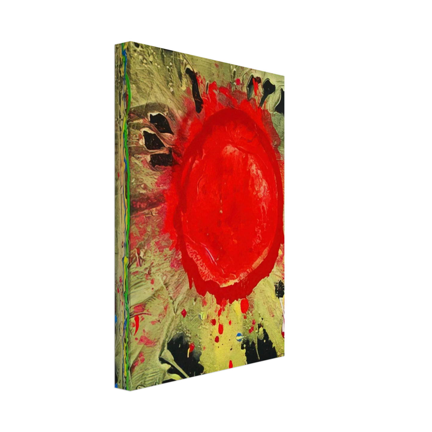 John Hoyland - Warrior Universe - 2010 Canvas - 40x60 cm / 16x24 inches-canvas