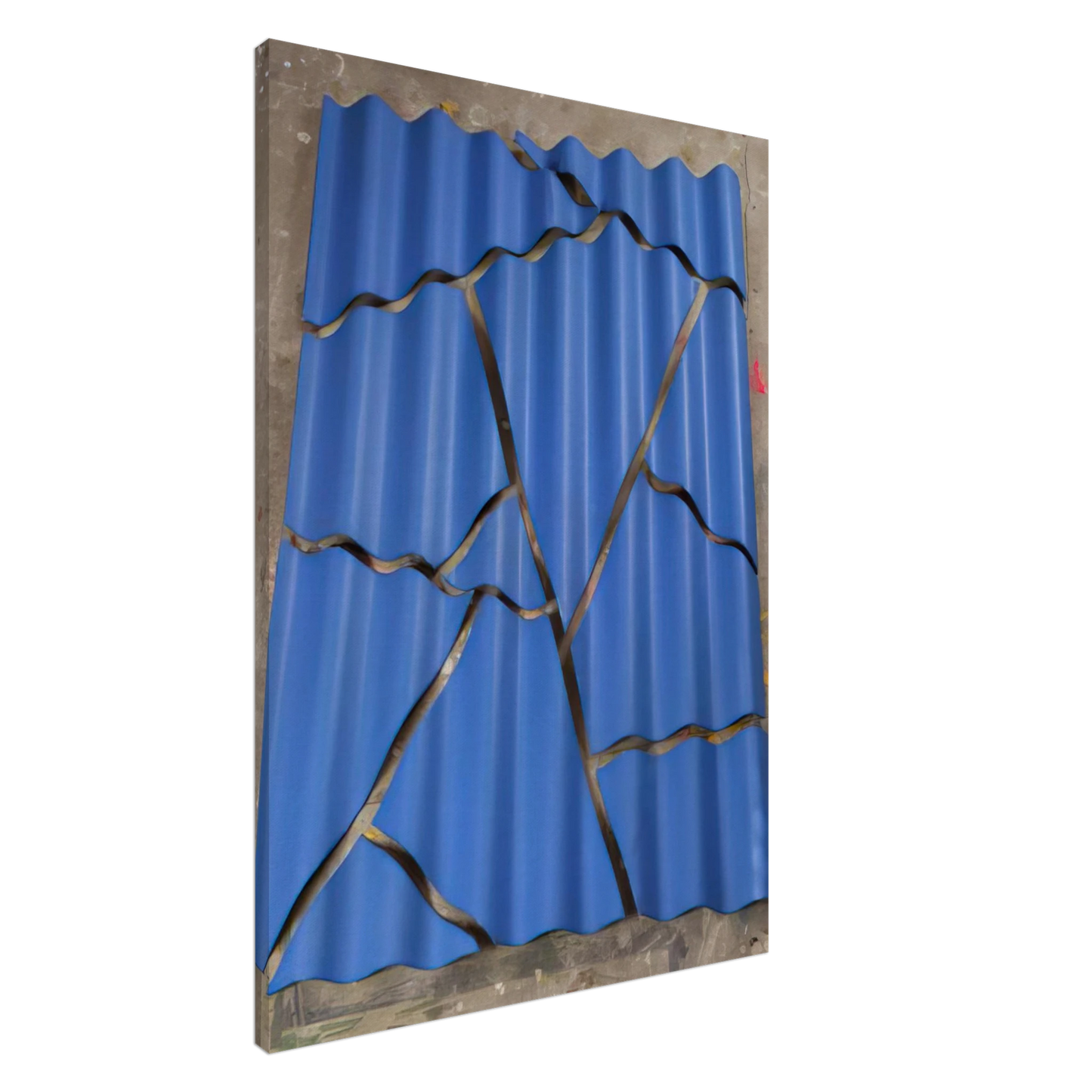 Jeremy Moon - 3D 2 72 - 1972 Canvas - 20x30 cm / 8x12 inches-canvas