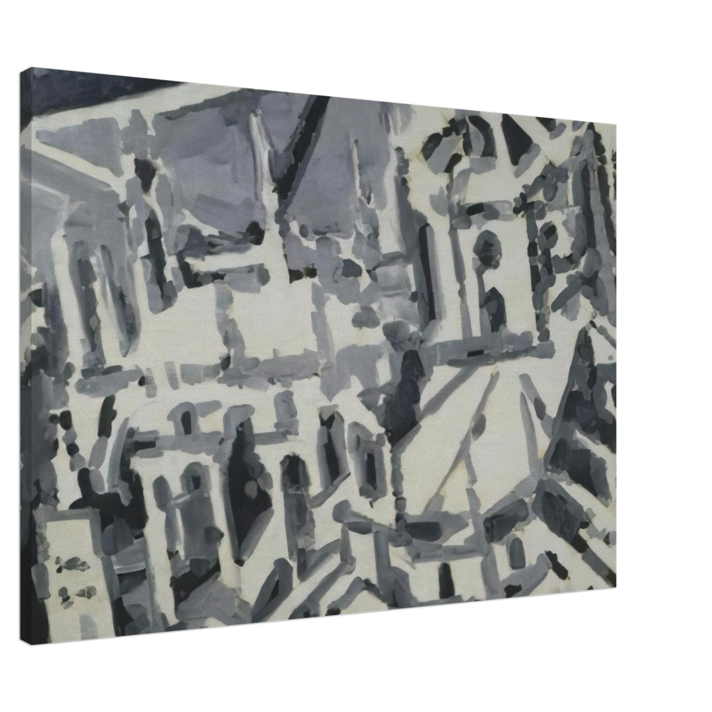 Gerhard Richter - TOWNSCAPE M9 1968 Canvas - 20x30 cm / 8x12 inches-canvas