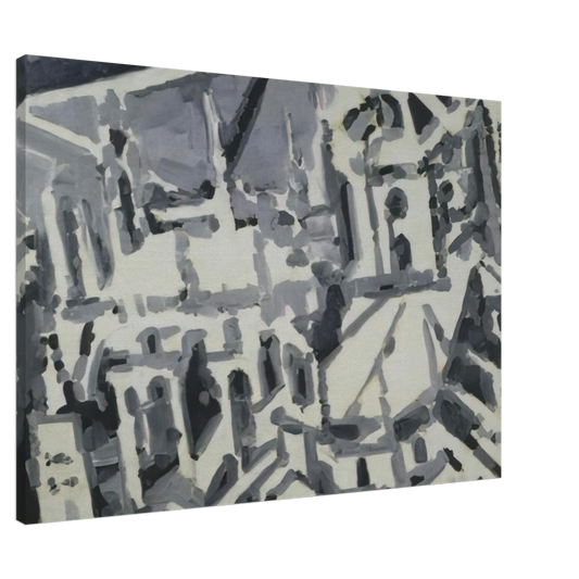 Gerhard Richter - TOWNSCAPE M9 1968 Canvas - 20x30 cm / 8x12 inches-canvas