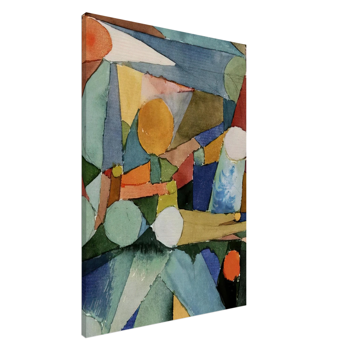 Paul Klee - COLOUR SHAPES 1914 Canvas - 20x30 cm / 8x12 inches-canvas