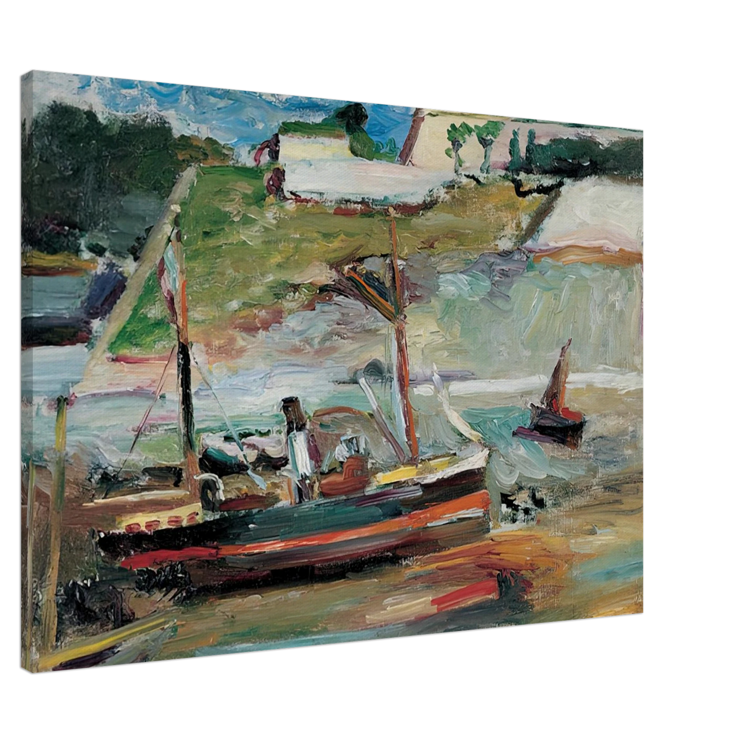 Henri Matisse - BELLE ILE LE PORT DE PALAIS 1896 Canvas - 20x30 cm / 8x12 inches-canvas
