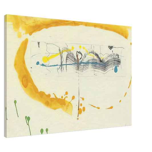 Helen Frankenthaler - Making Music - 2000 Canvas - 20x30 cm / 8x12 inches-canvas