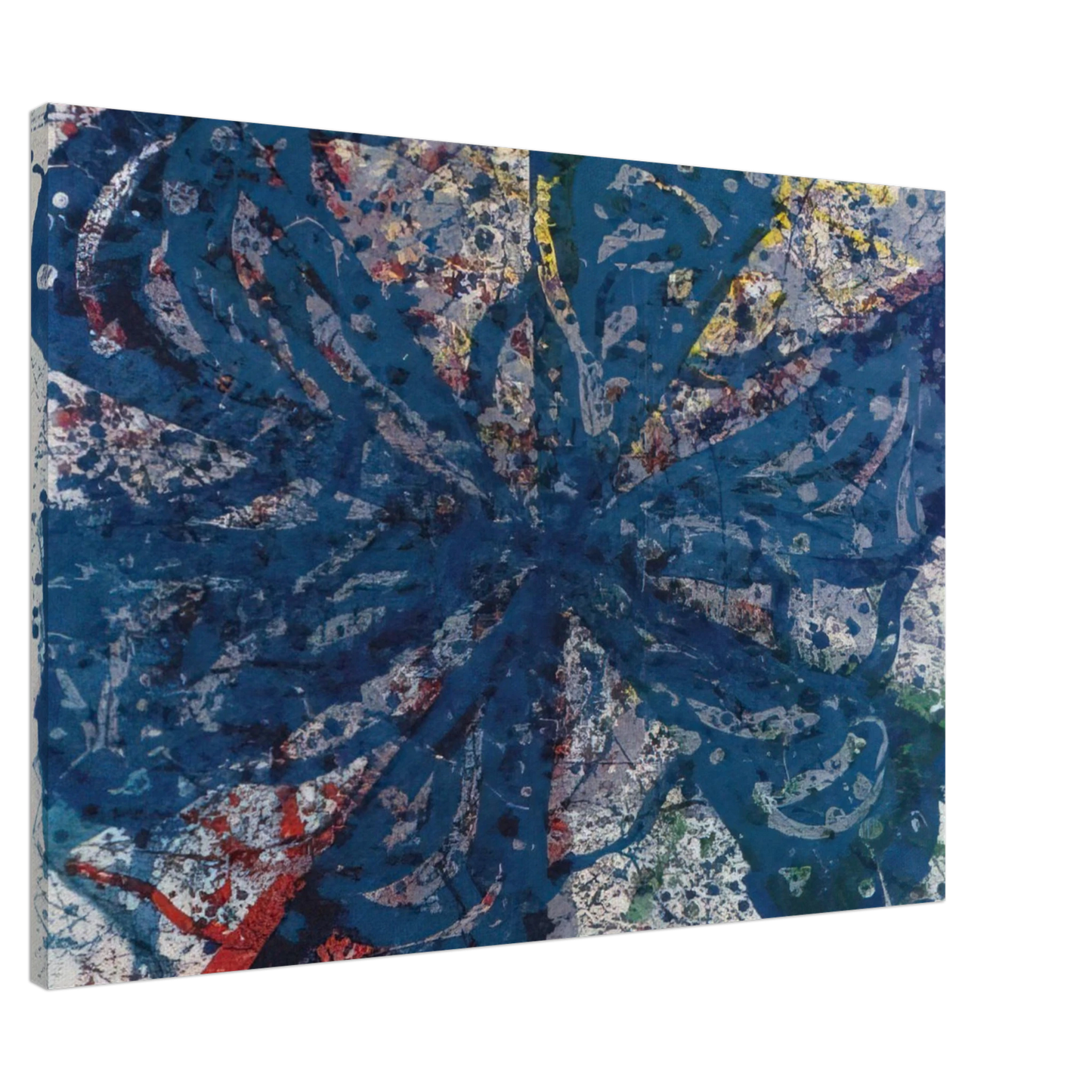 Sam Francis - Untitled  L. L233; G. 820  Canvas - 20x30 cm / 8x12 inches-canvas