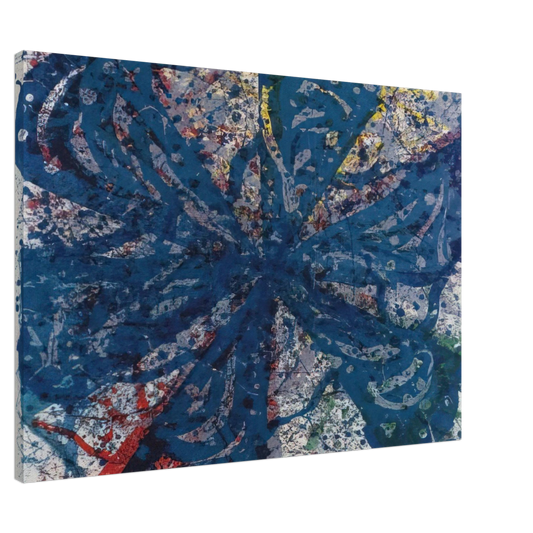 Sam Francis - Untitled  L. L233; G. 820  Canvas - 20x30 cm / 8x12 inches-canvas