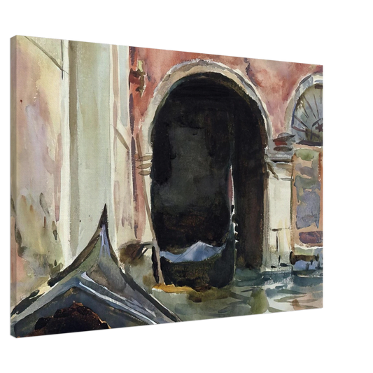 John Singer Sargent - Venetian Canal Canvas - 20x30 cm / 8x12 inches-canvas