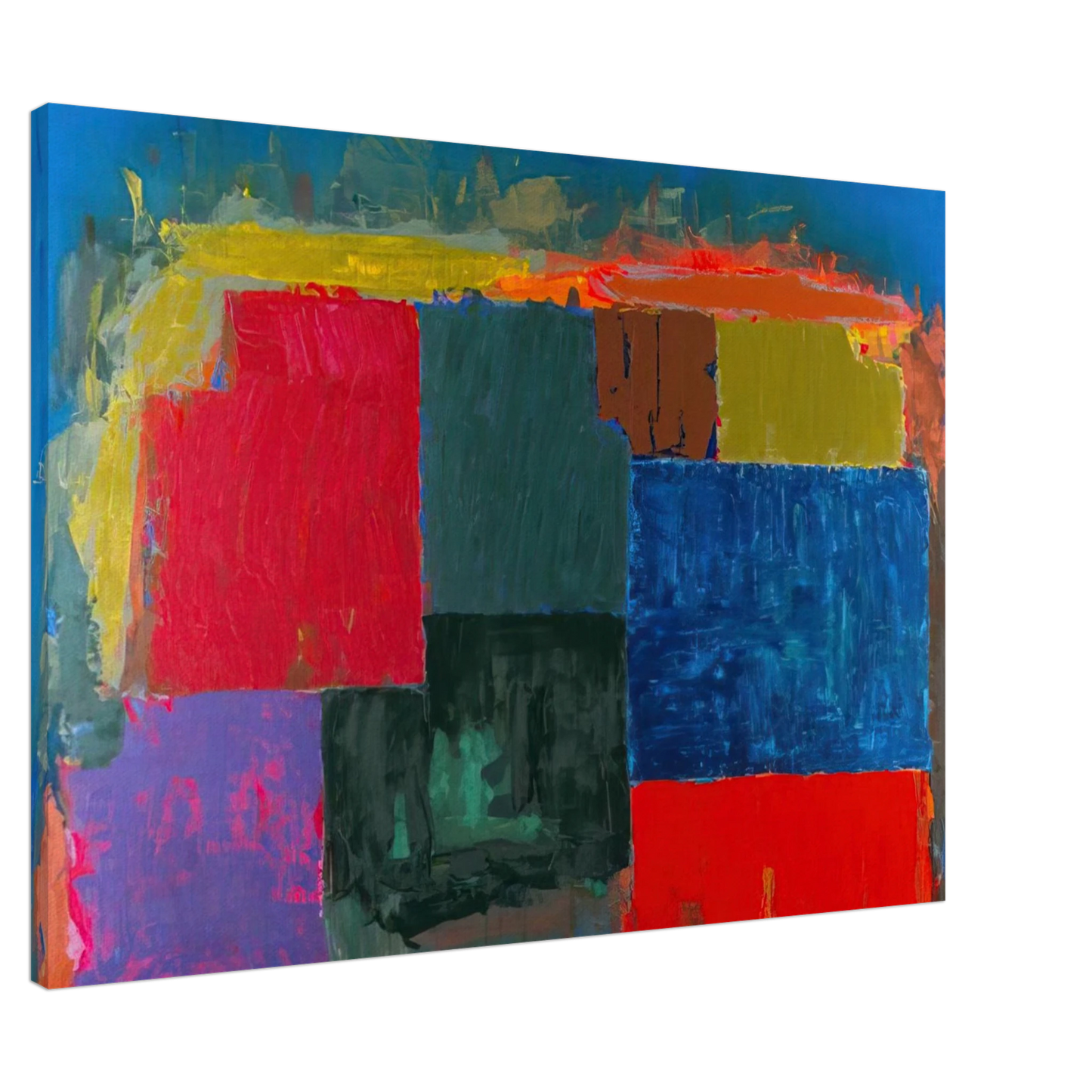 John Hoyland - North Sound - 1979 Canvas - 20x30 cm / 8x12 inches-canvas