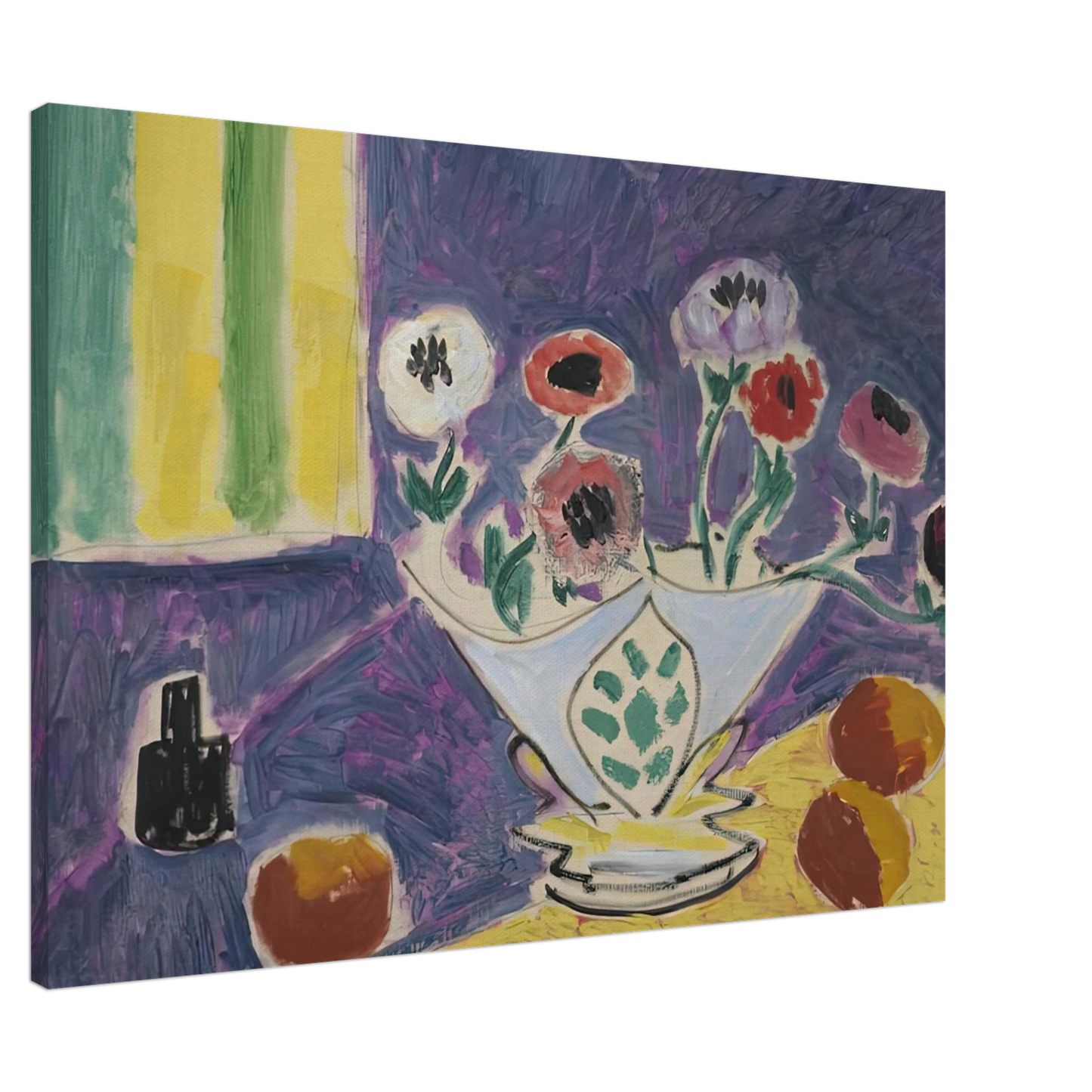 Henri Matisse - VASE D ANEMONES 1946 Canvas - 20x30 cm / 8x12 inches-canvas