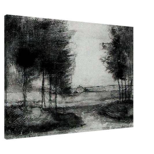 Vincent van Gogh - Landscape Canvas - 20x30 cm / 8x12 inches-canvas