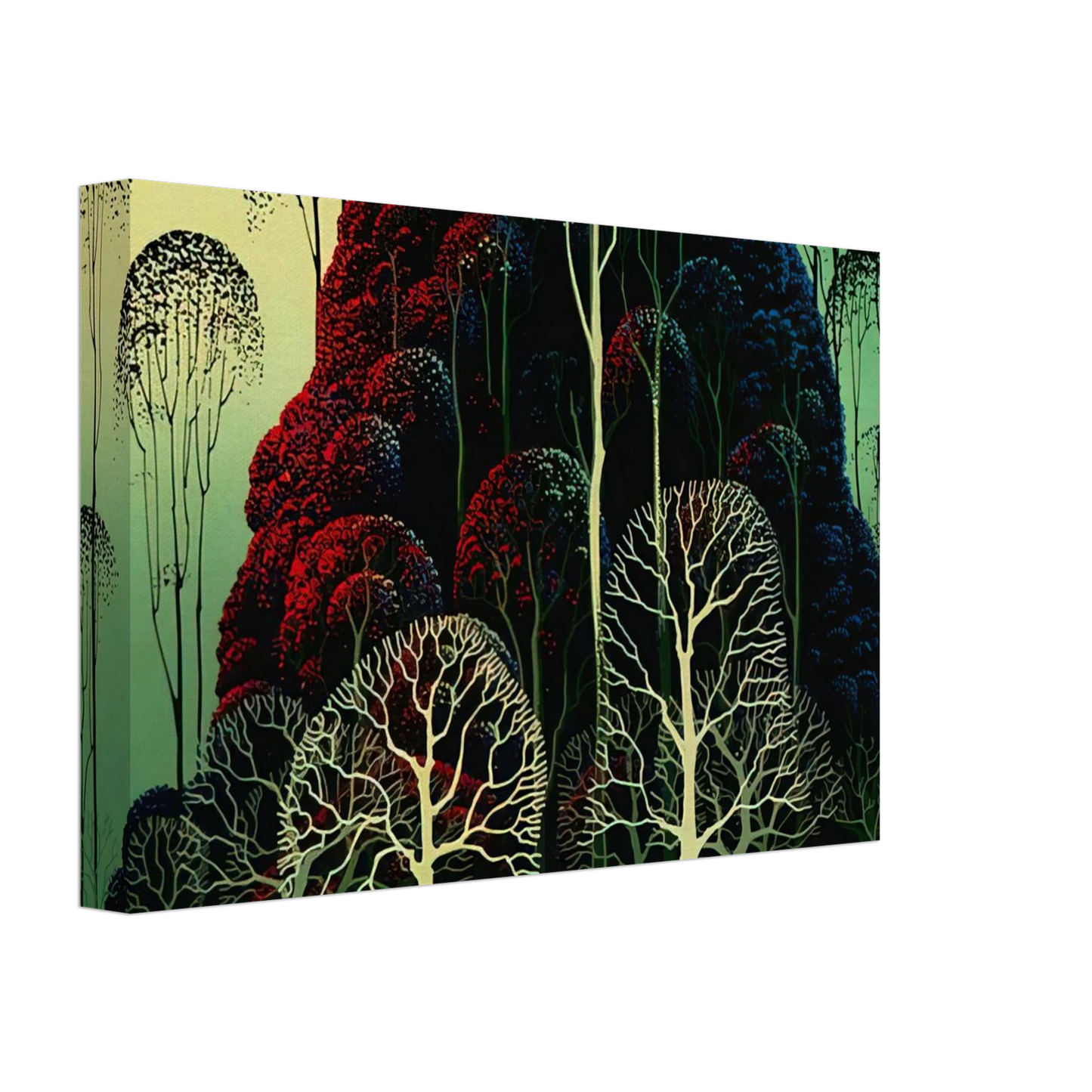 Eyvind Earle - Eucalyptus Forest Canvas - 70x100 cm / 28x40 inches-canvas