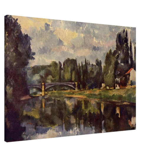 Paul Cezanne - Bridge over the Marne Canvas - 20x30 cm / 8x12 inches-canvas