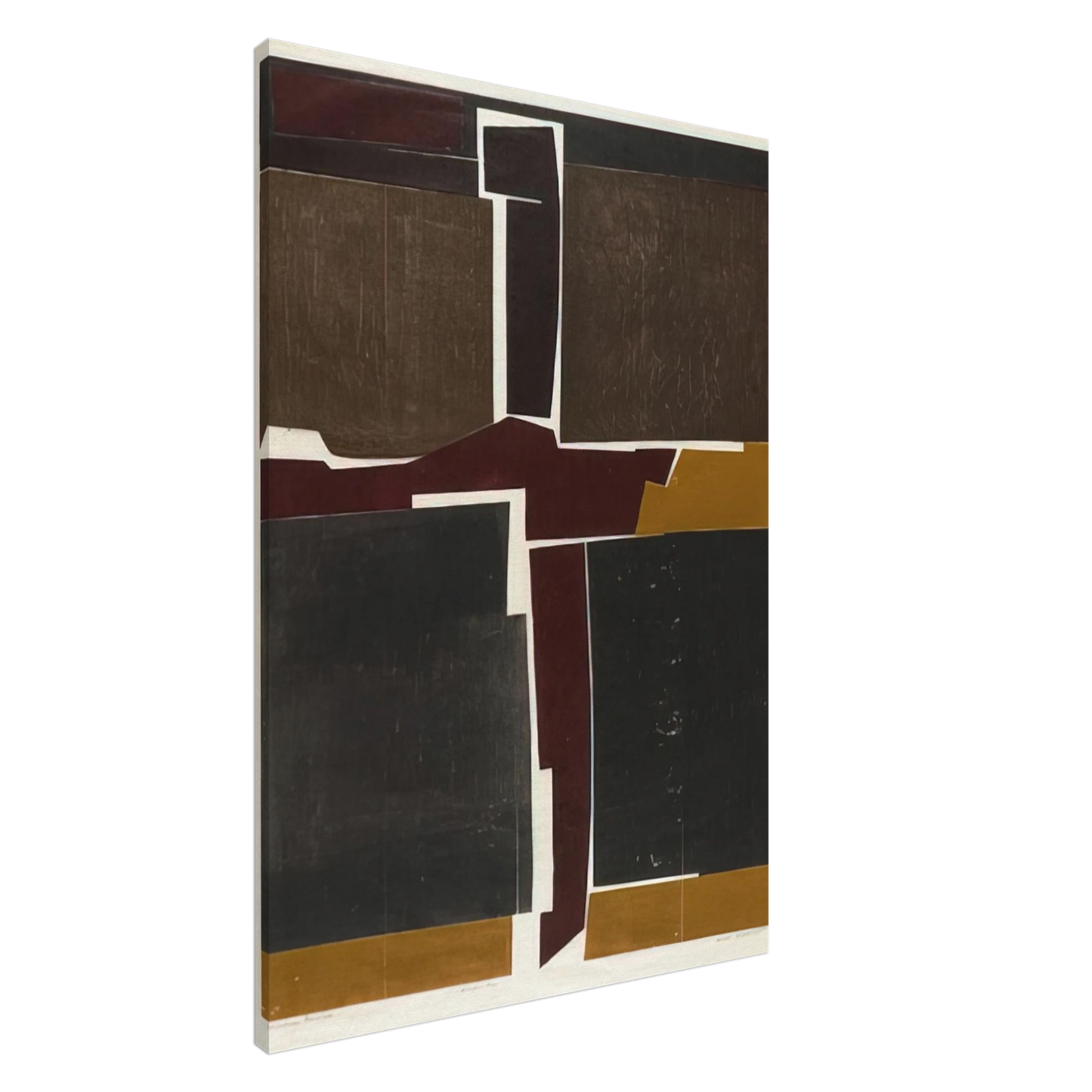 Will Barnet - Singular Image - 1964 United States Canvas - 20x30 cm / 8x12 inches-canvas