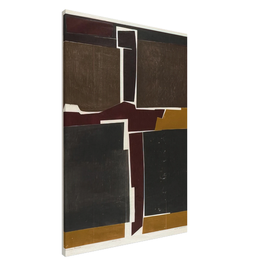 Will Barnet - Singular Image - 1964 United States Canvas - 20x30 cm / 8x12 inches-canvas