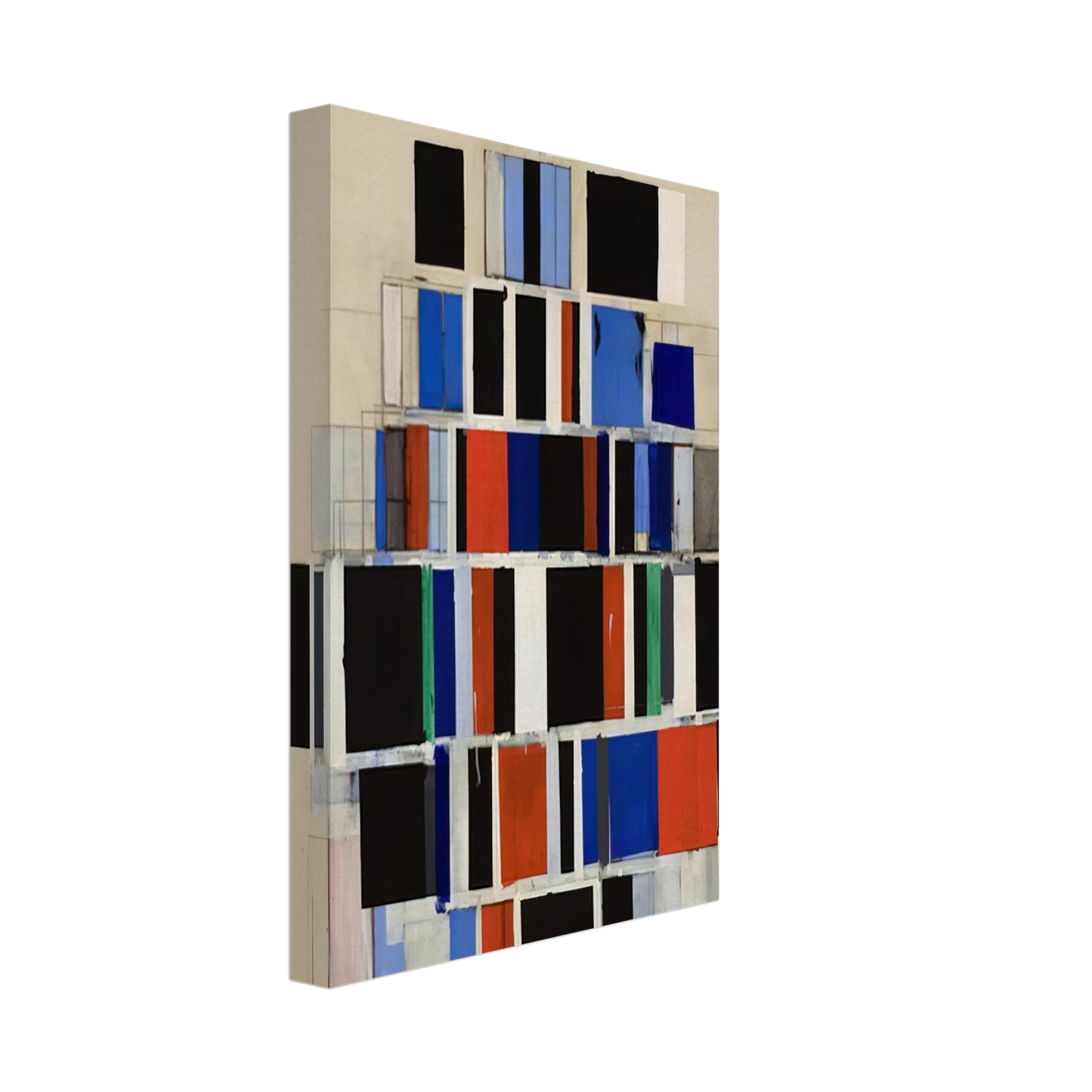 Robert Goodnough - Large Rectangles Large - 1965 Canvas - 70x100 cm / 28x40 inches-canvas
