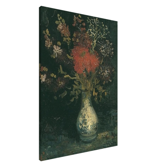 Vincent van Gogh - Vase with Flowers Canvas - 20x30 cm / 8x12 inches-canvas