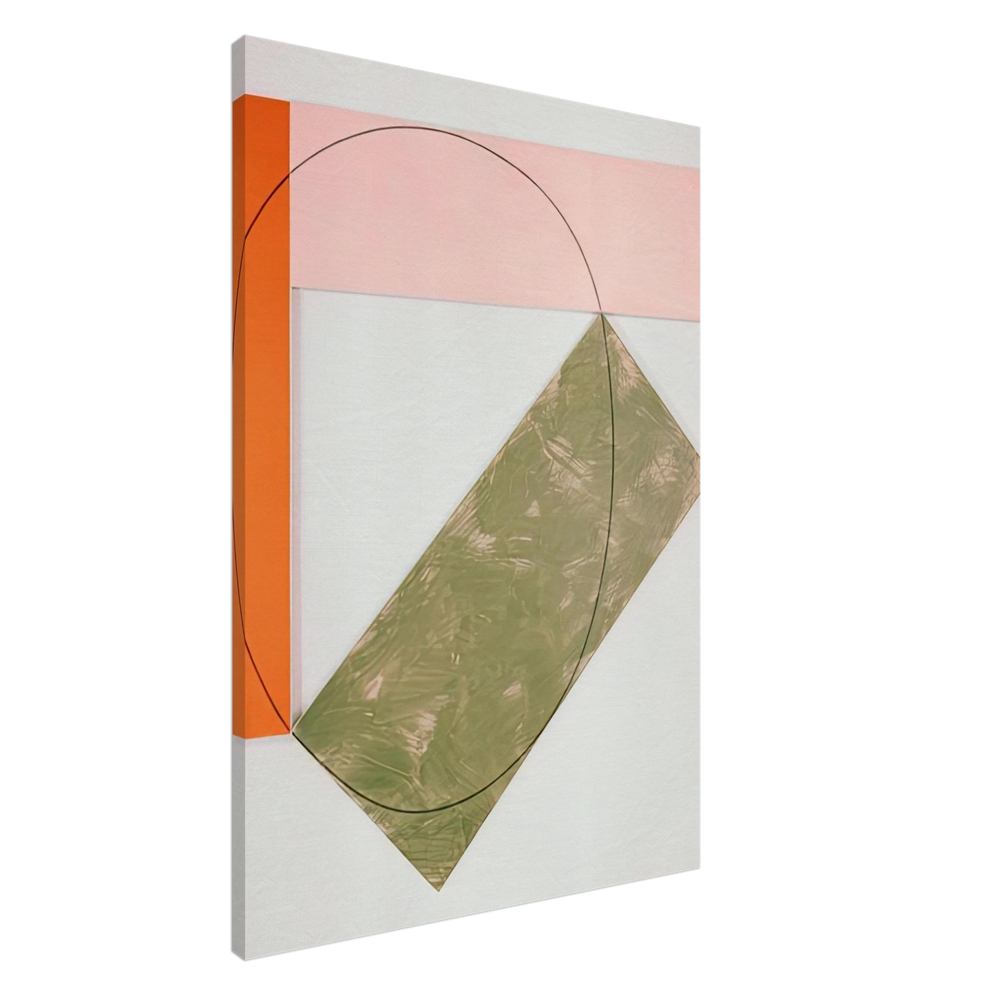 Robert Mangold - THREE COLOR FRAME PAINTING 1985 Canvas - 20x30 cm / 8x12 inches-canvas