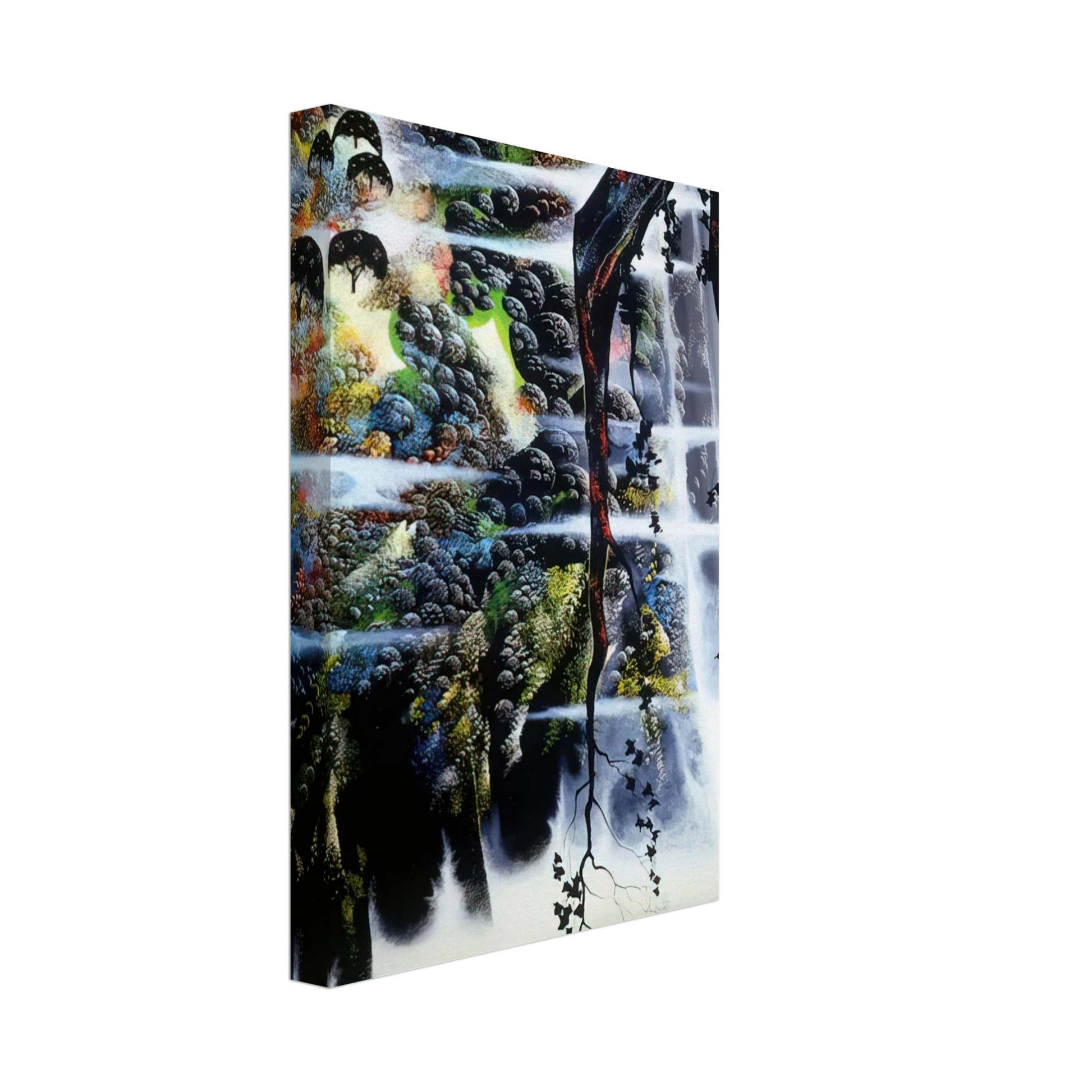 Eyvind Earle - Seaside Wilderness Canvas - 70x100 cm / 28x40 inches-canvas