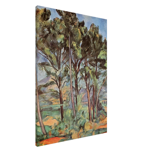 Paul Cezanne - Pine and Aqueduct Canvas - 20x30 cm / 8x12 inches-canvas