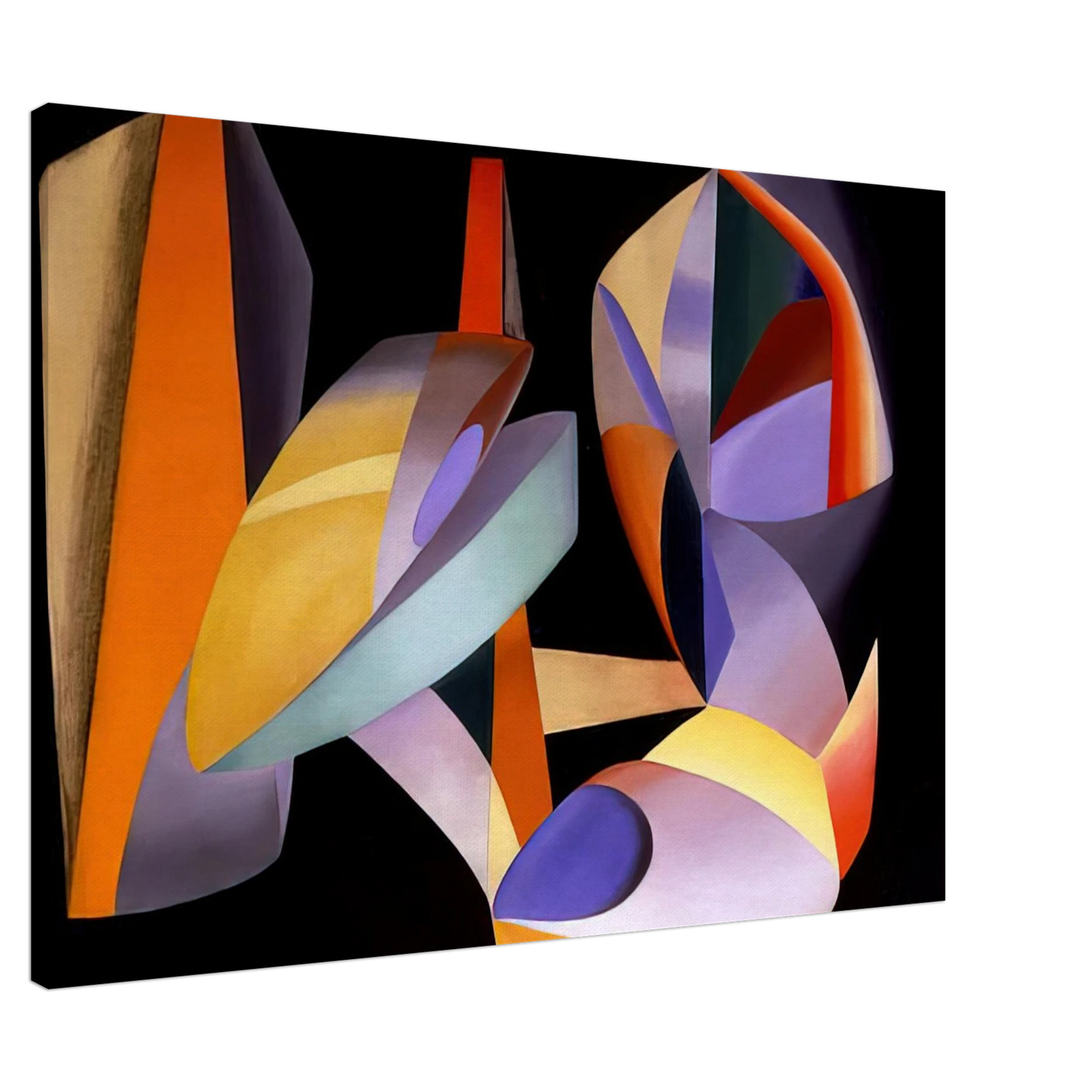 John Ferren - Paris Abstract - Abstract Art Canvas - 20x30 cm / 8x12 inches-canvas