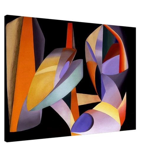 John Ferren - Paris Abstract - Abstract Art Canvas - 20x30 cm / 8x12 inches-canvas