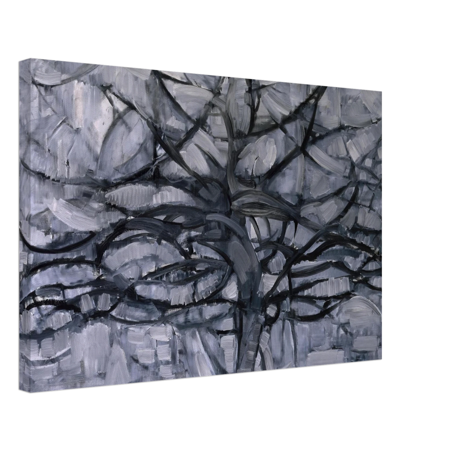 Piet Mondrian - The Gray Tree Canvas - 40x60 cm / 16x24 inches-canvas