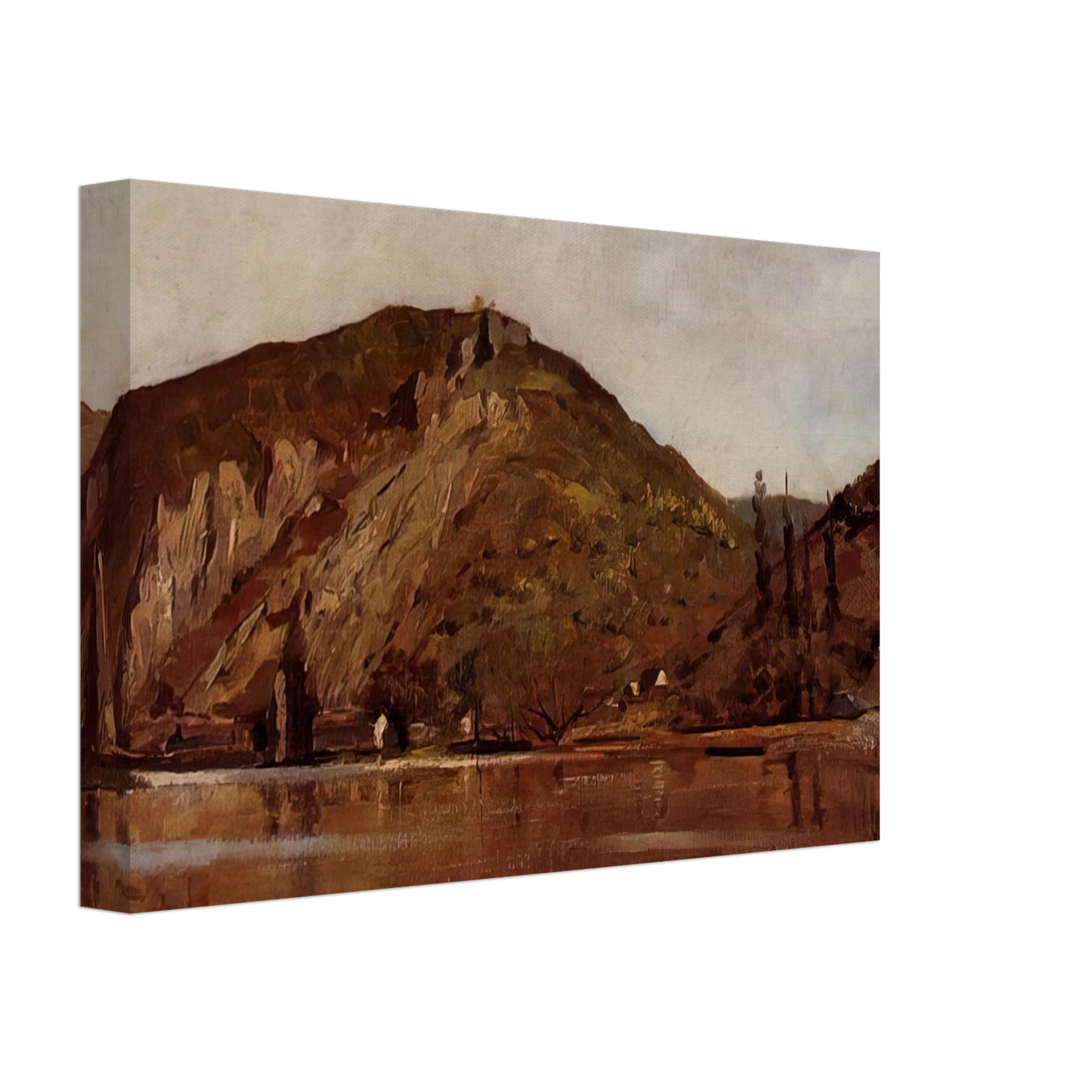 Theo van Rysselberghe - MEUSE RIVER AROUND NAMUR 1880 Canvas - 40x60 cm / 16x24 inches-canvas