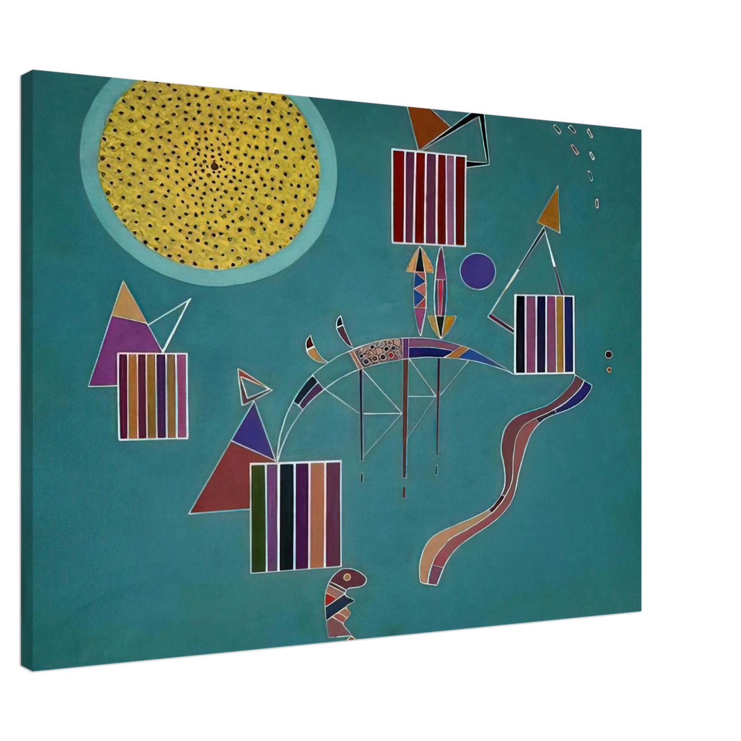 Wassily Kandinsky - INTIME MESSAGE 1942 Canvas - 20x30 cm / 8x12 inches-canvas