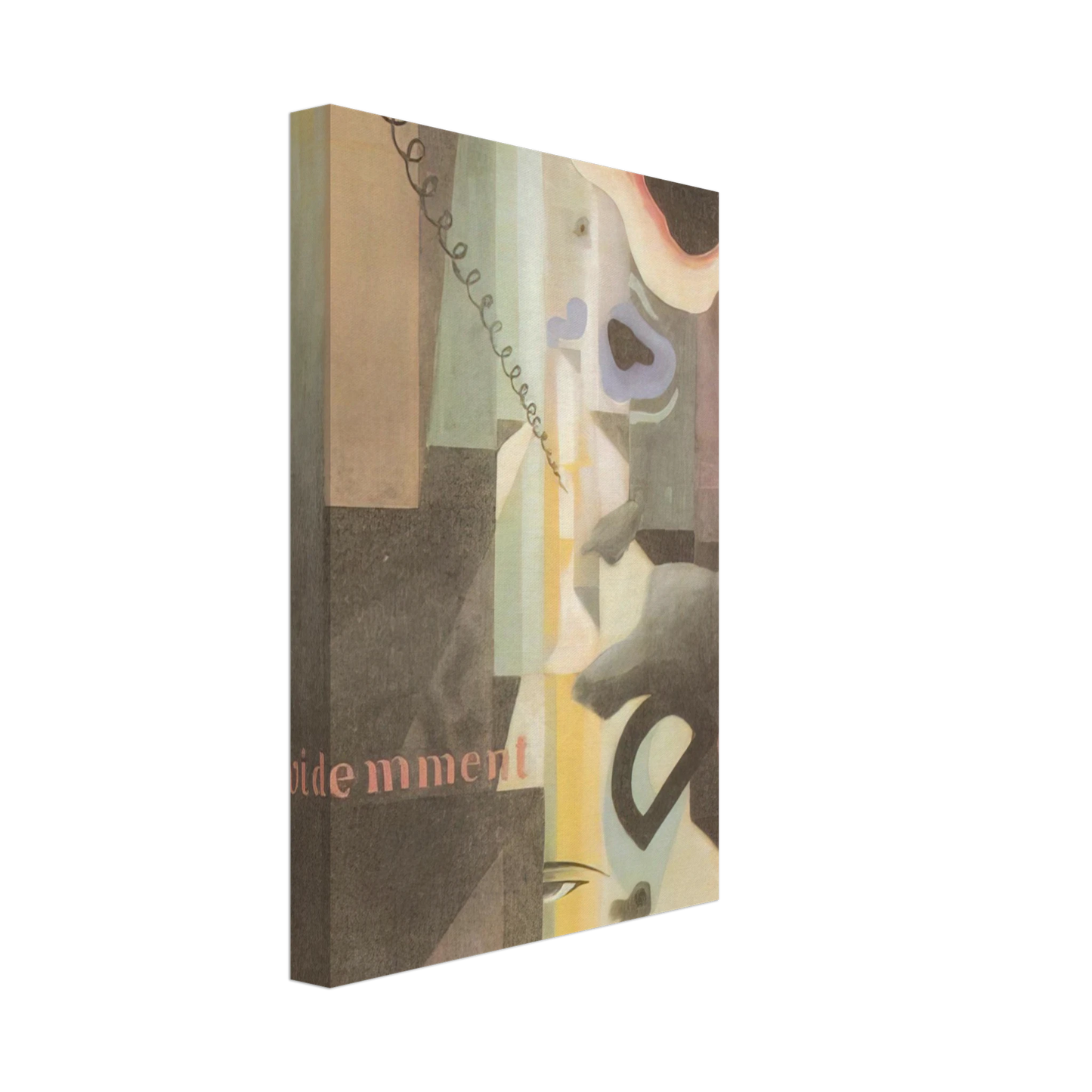 Julius Evola - Composizione Paesaggio Dada n. 3 o n. 2 - 1921 Canvas - 70x100 cm / 28x40 inches-canvas