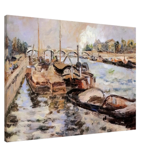 Armand Guillaumin - The Seine - 1867 Canvas - 20x30 cm / 8x12 inches-canvas