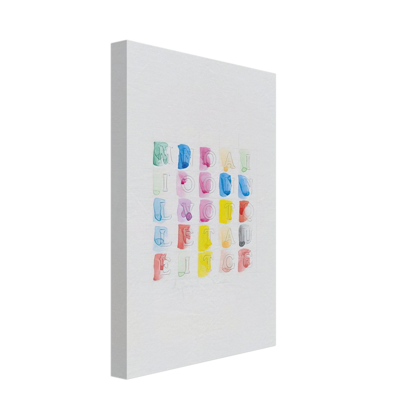 Alighiero Boetti - MILLENOVECENTOTTANTACINQUE 1985 Canvas - 70x100 cm / 28x40 inches-canvas