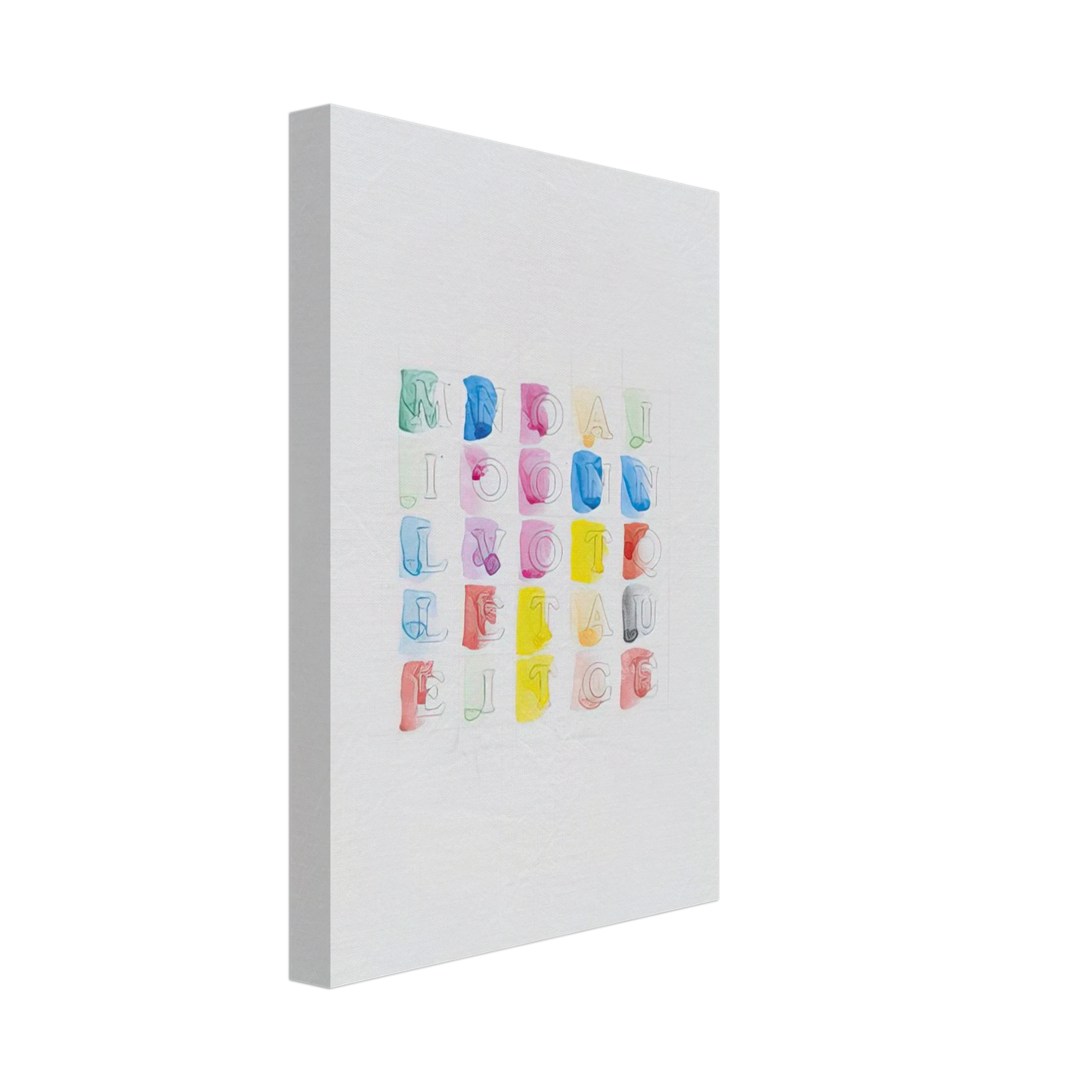 Alighiero Boetti - MILLENOVECENTOTTANTACINQUE 1985 Canvas - 70x100 cm / 28x40 inches-canvas