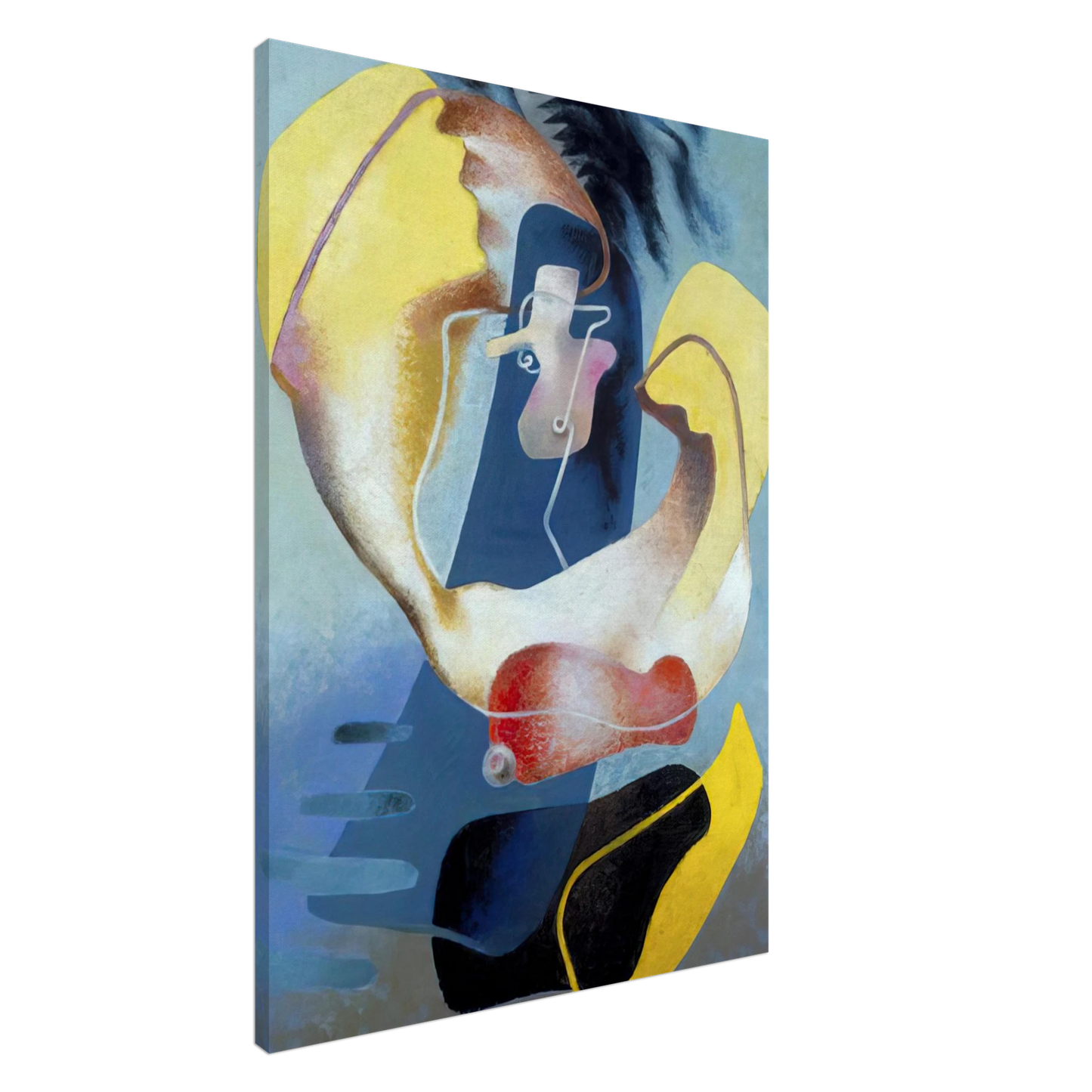 Enrico Prampolini - FIGURA NELLO SPAZIO I 1937 Canvas - 20x30 cm / 8x12 inches-canvas