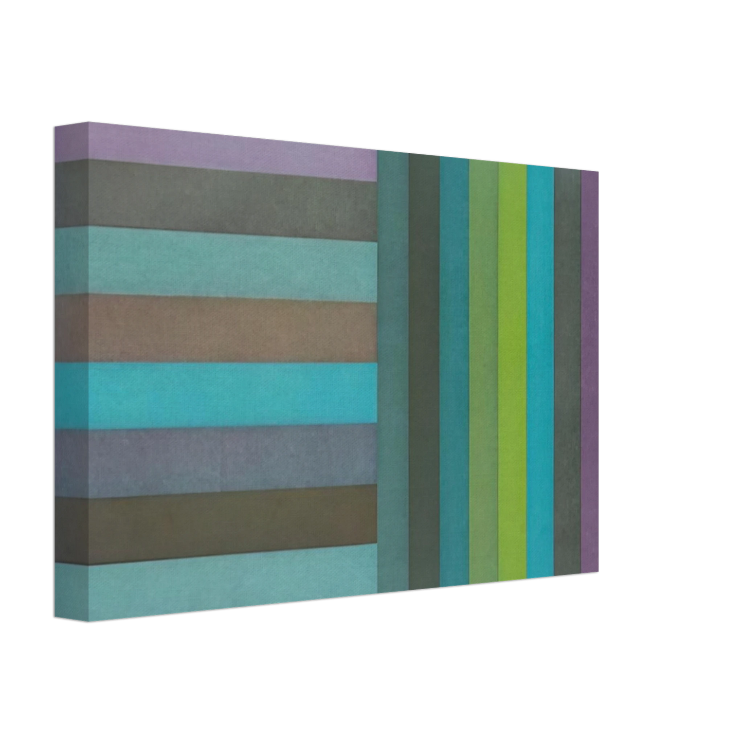 Sol LeWitt - Horizontal Colour Bands and Vertical Colour Bands I Canvas - 40x60 cm / 16x24 inches-canvas