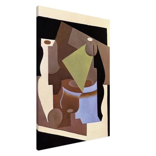 Juan Gris - STILL LIFE WITH LAMP 1919 Canvas - 20x30 cm / 8x12 inches-canvas