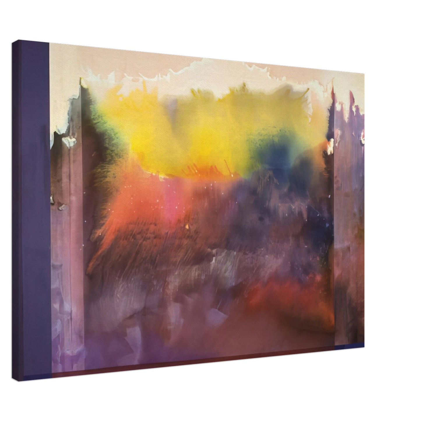 Ronnie Landfield - Vision Of Paradise - 1985 Canvas - 20x30 cm / 8x12 inches-canvas