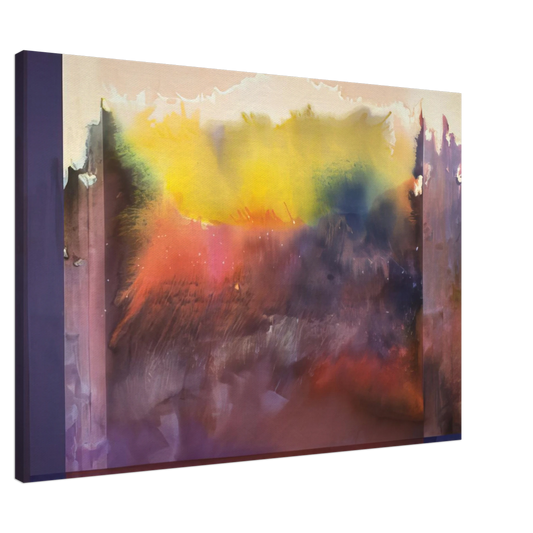 Ronnie Landfield - Vision Of Paradise - 1985 Canvas - 20x30 cm / 8x12 inches-canvas