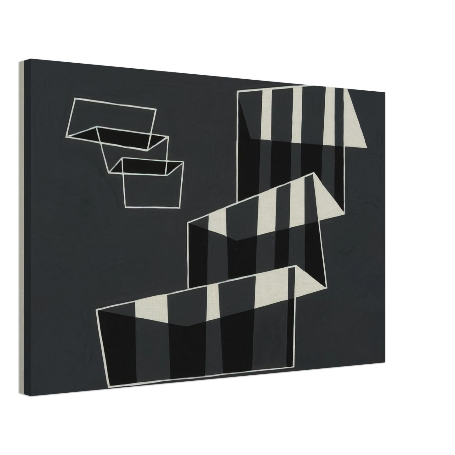 Josef Albers - STEPS 1932 Canvas - 70x100 cm / 28x40 inches-canvas