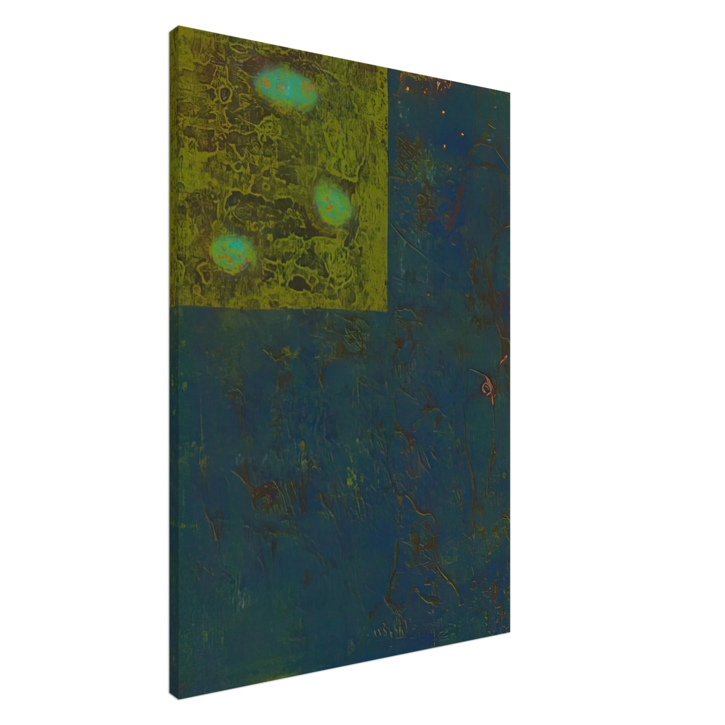 Hiroyuki Tajima - Little Flower - 1965 Canvas - 20x30 cm / 8x12 inches-canvas