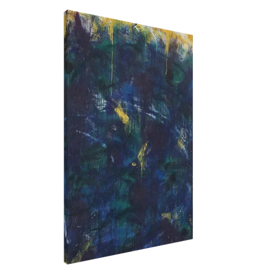 Norman Bluhm - Green Frost - 1957 Canvas - 20x30 cm / 8x12 inches-canvas