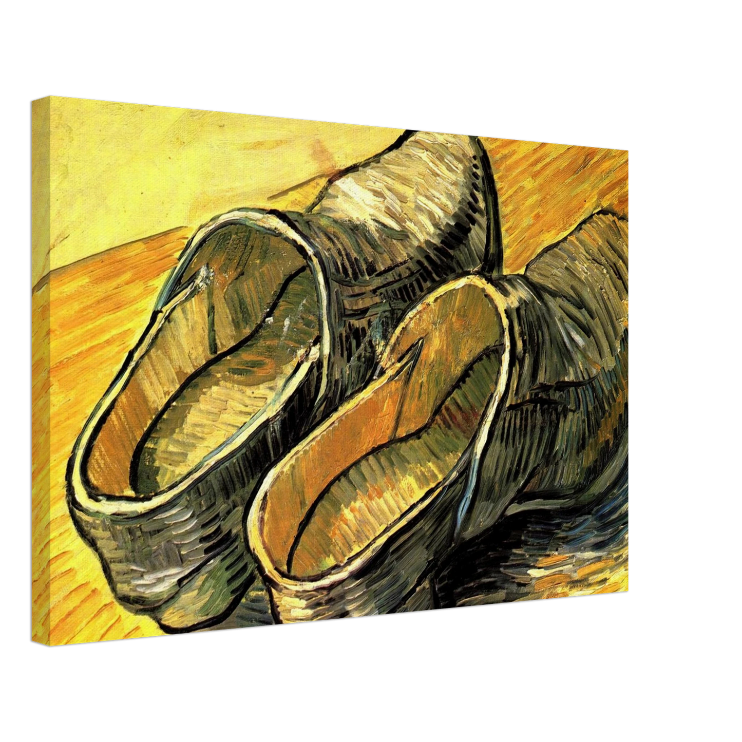 Vincent van Gogh - A Pair of Leather Clogs Canvas - 70x100 cm / 28x40 inches-canvas