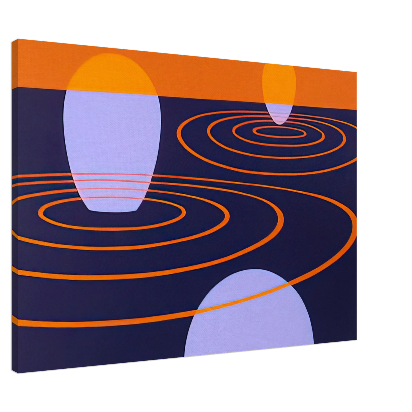 Clarence Holbrook Carter - Transection I - 1971 Canvas - 20x30 cm / 8x12 inches-canvas