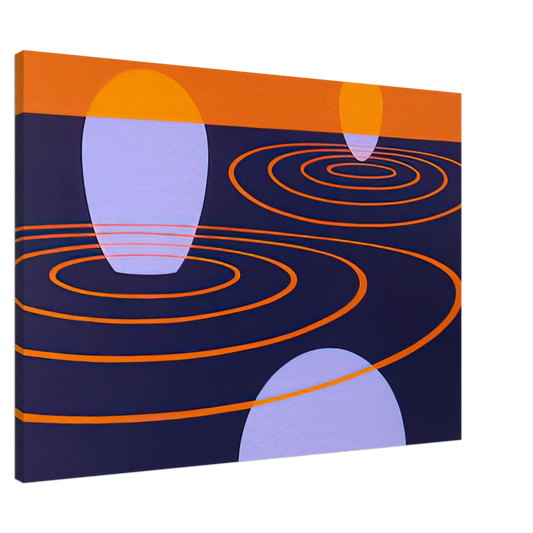 Clarence Holbrook Carter - Transection I - 1971 Canvas - 20x30 cm / 8x12 inches-canvas