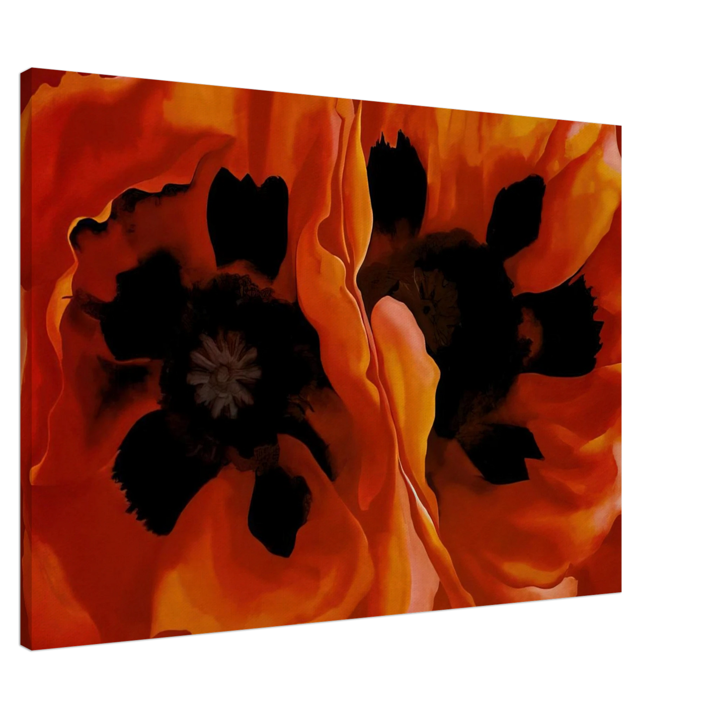 Georgia O'Keeffe - Oriental Poppies Canvas - 20x30 cm / 8x12 inches-canvas