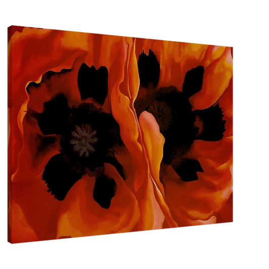 Georgia O'Keeffe - Oriental Poppies Canvas - 20x30 cm / 8x12 inches-canvas