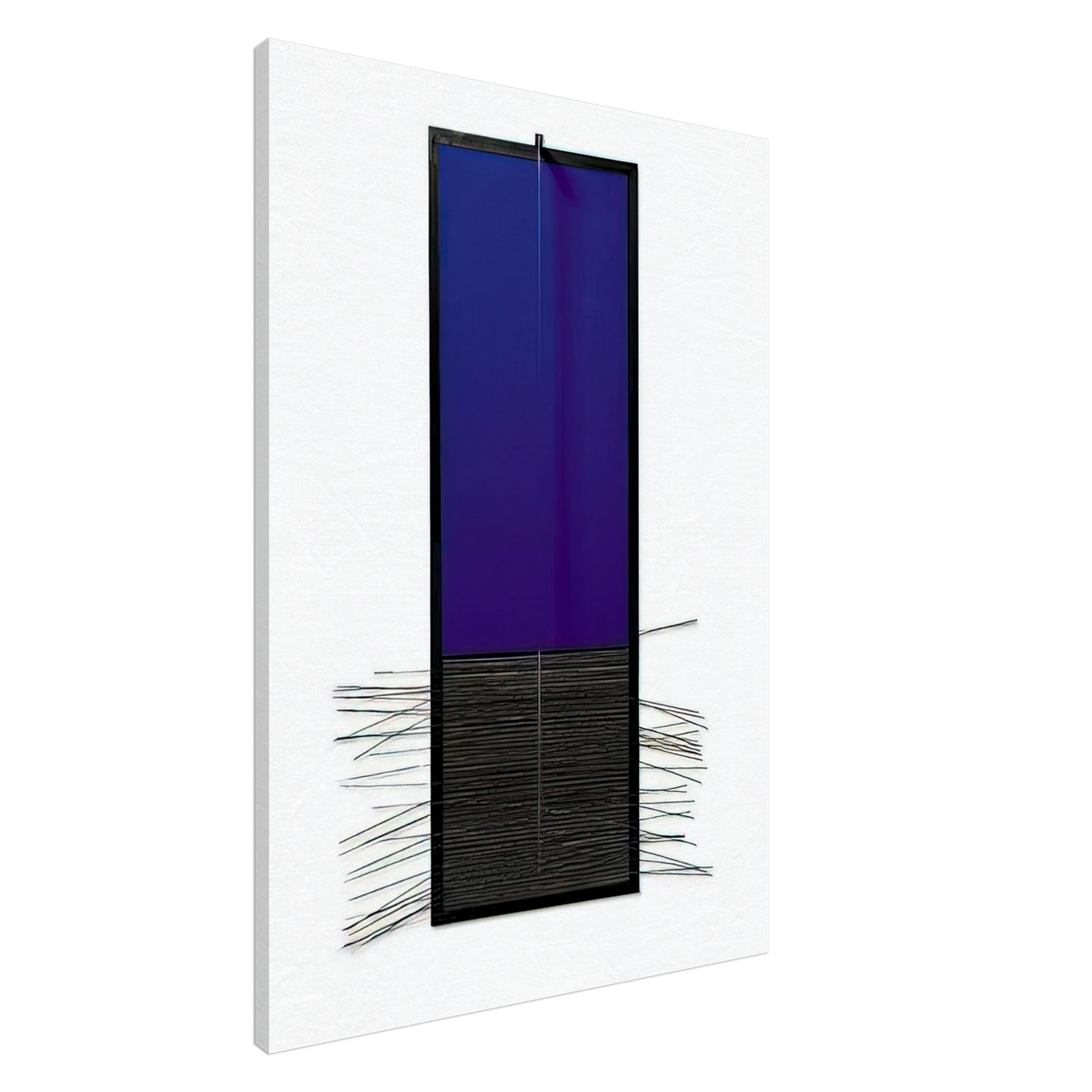 Jesus Rafael Soto - BLEU VERTICAL Canvas - 20x30 cm / 8x12 inches-canvas