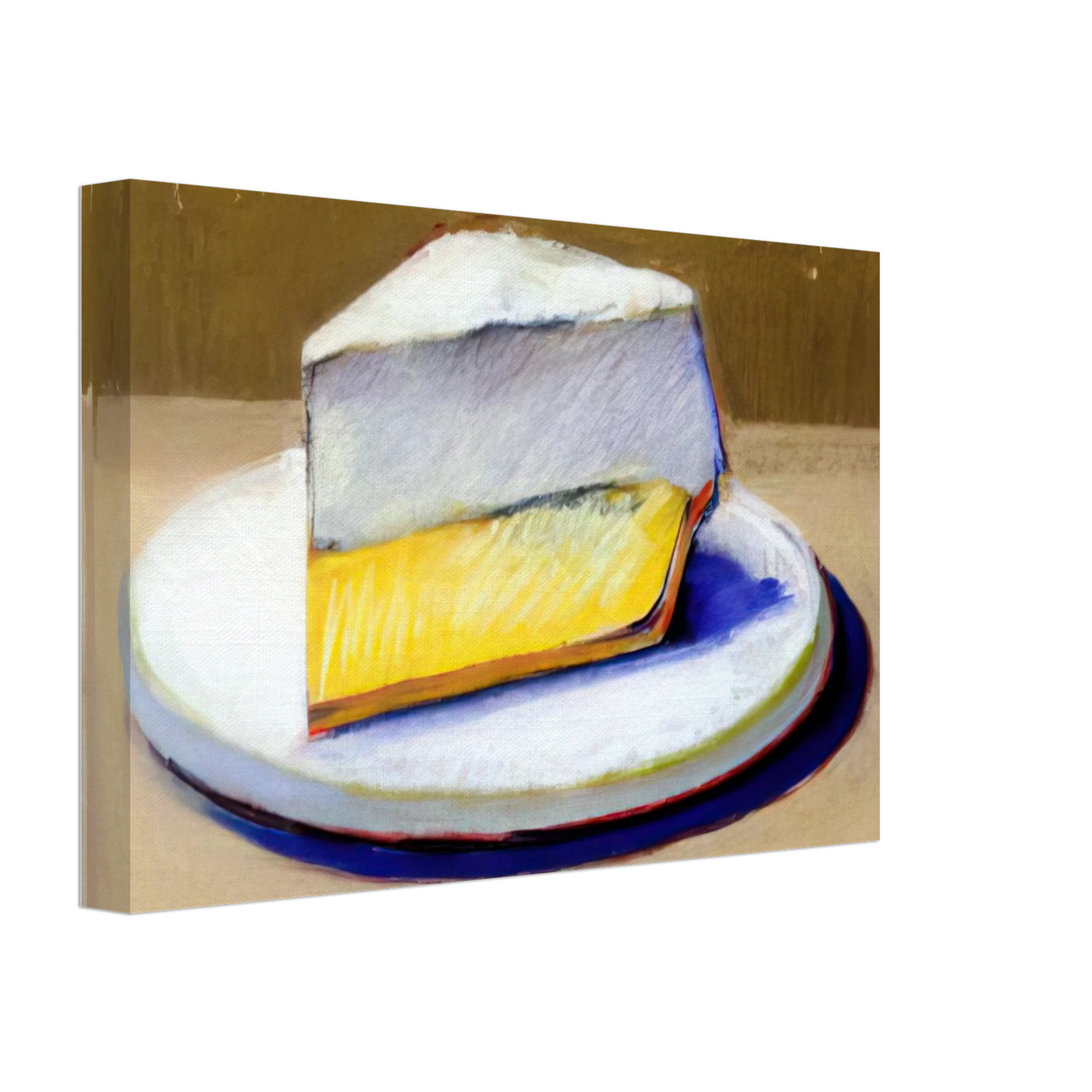 Wayne Thiebaud - Lemon Meringue Pie - 1964 Canvas - 70x100 cm / 28x40 inches-canvas