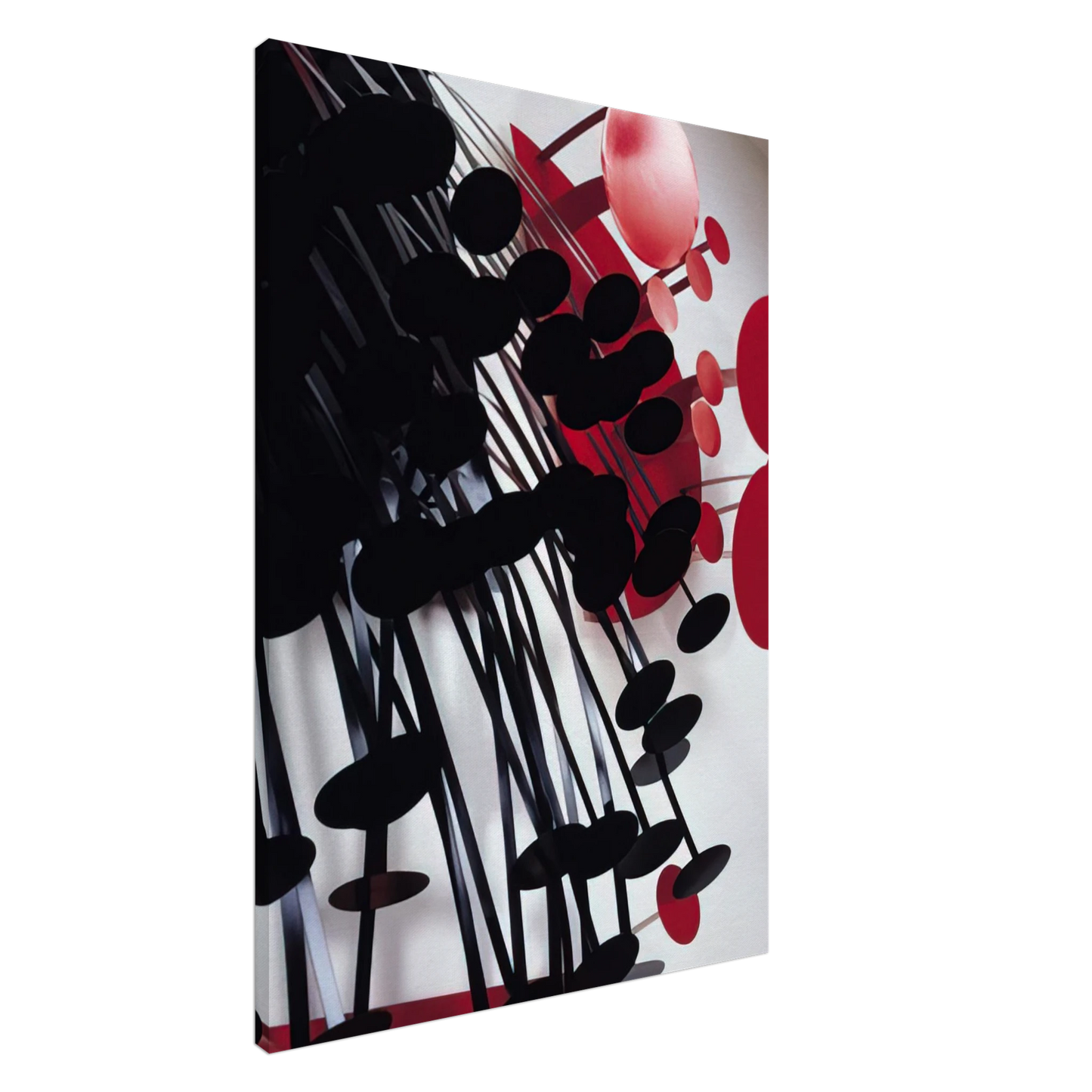 Lygia Pape - Amazonia Black and Red - 1989 Canvas - 20x30 cm / 8x12 inches-canvas