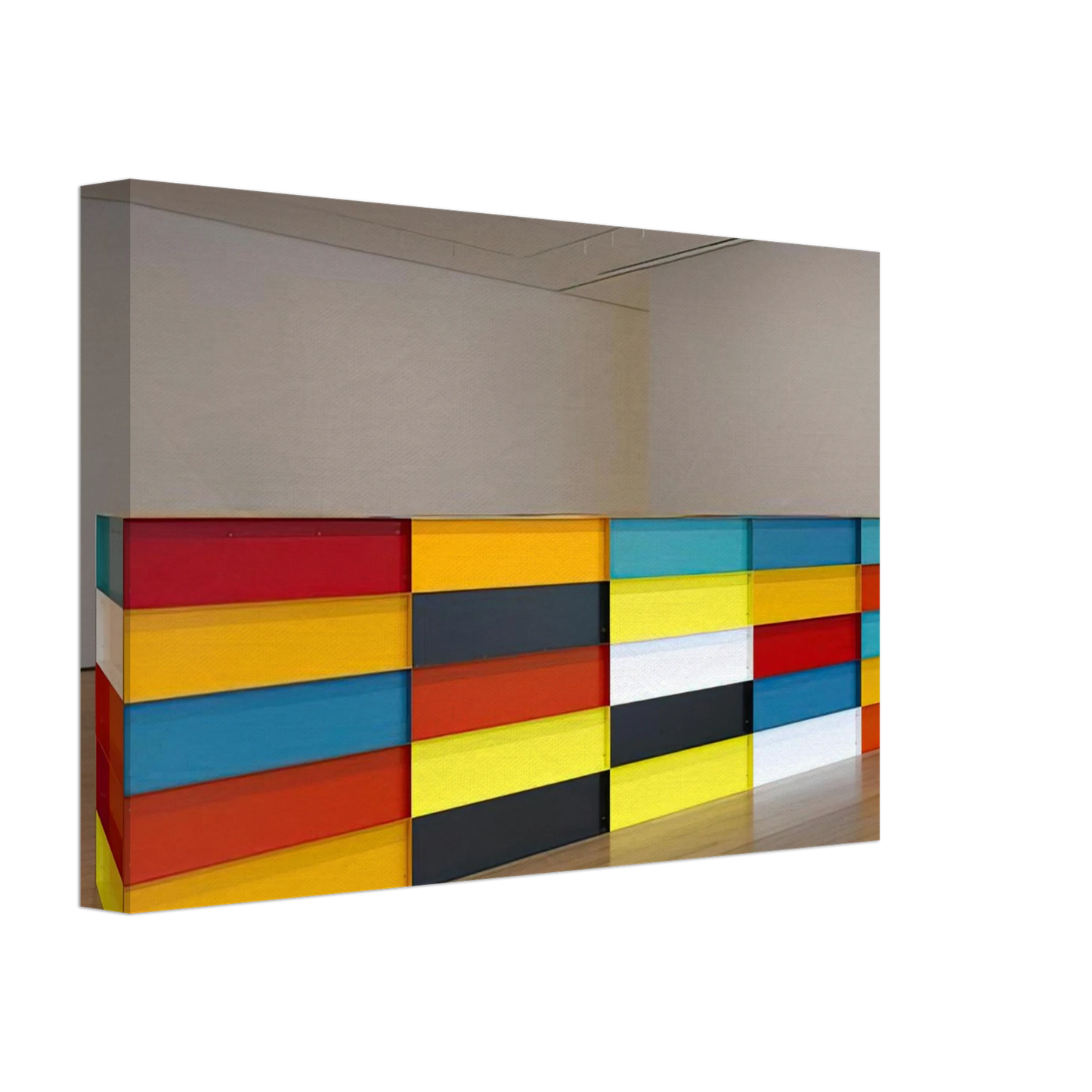 Donald Judd - Untitled - 1991 Canvas - 40x60 cm / 16x24 inches-canvas