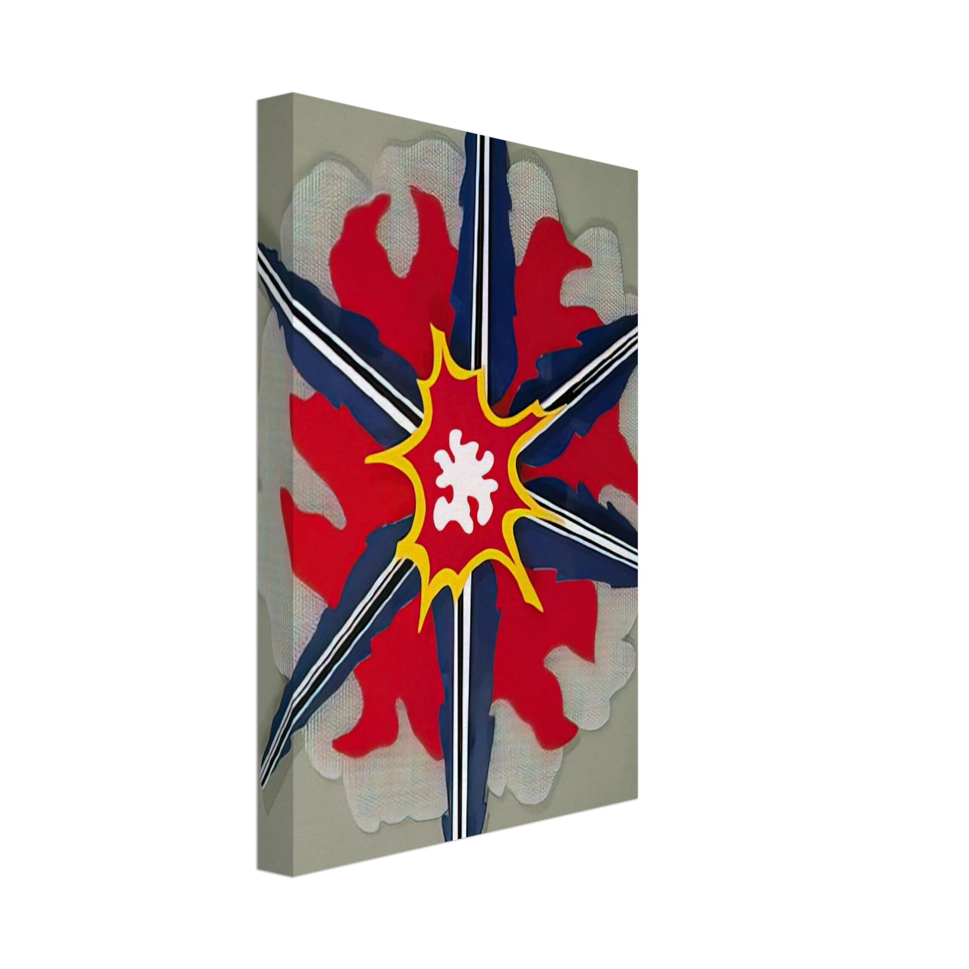 Roy Lichtenstein - WALL EXPLOSION II 1965 Canvas - 70x100 cm / 28x40 inches-canvas